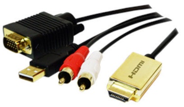 LogiLink HDMI To VGA + Audio Converter Cable 2m