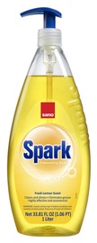 Sano Spark Dishwashing Liquid With Fresh Lemon Scent 1l