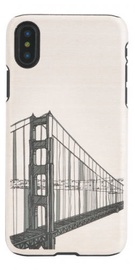 Man&Wood Hand Bridge Back Case For Apple iPhone X/XS White