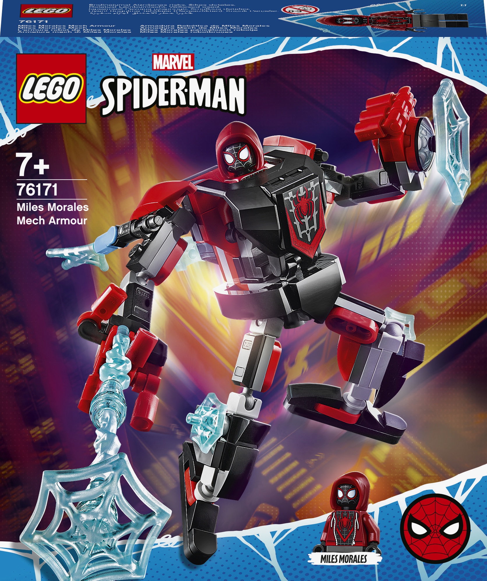 lego spiderman miles morales mech