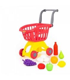 Parduotuvės žaislai Wader-Polesie Shopping Cart With Accessories, įvairių spalvų