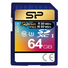 Mälukaart Silicon Power Superior Pro 64GB SDXC UHS-I Class 10 U3