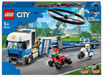 Конструктор LEGO City Полицейский вертолётный транспорт 60244, 317 шт.