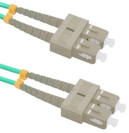Qoltec Fiber Optic Cable Multimode SC/UPC to SC/UPC 50/125 OM4 2m