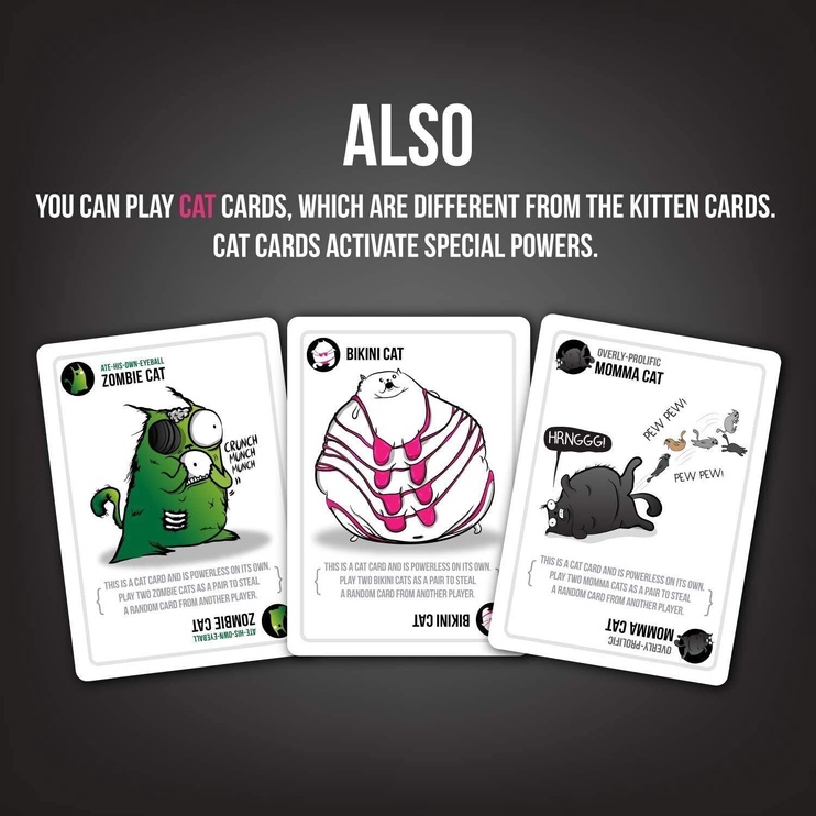 Lauamäng Exploding Kittens, EN