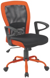 Biroja krēsls, 5.7 x 60 x 91 - 98.5 cm, oranža/pelēka