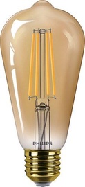Лампочка Philips LED, ST64, желтый, E27, 5.8 Вт, 650 лм
