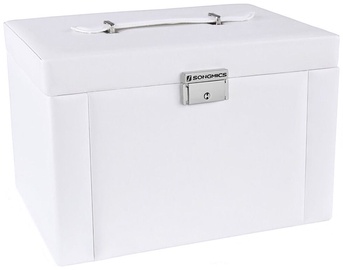 Songmics Jewelry Box White 29.5x21.8x19.5cm