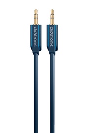 Clicktronic MP3 Audio Cable 3.5mm To 2RCA 1m Blue