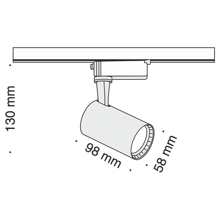 Светильник направляющий Maytoni Track Lamp B, 6 Вт, LED