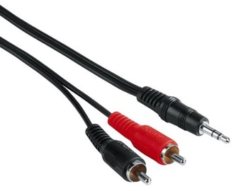 Hama Cable RCA x2 to 3.5mm Black 5m