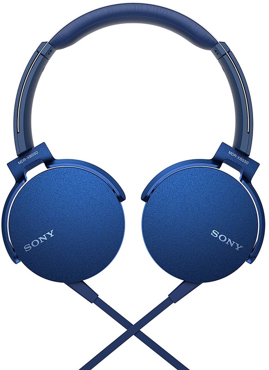 Проводные наушники Sony MDR-XB550AP Extra Bass, синий