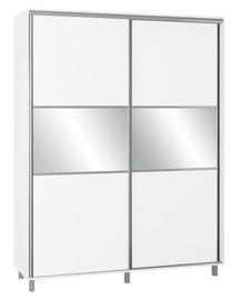 Spinta Bodzio SZP180W White, 180x60x240 cm, su veidrodžiu