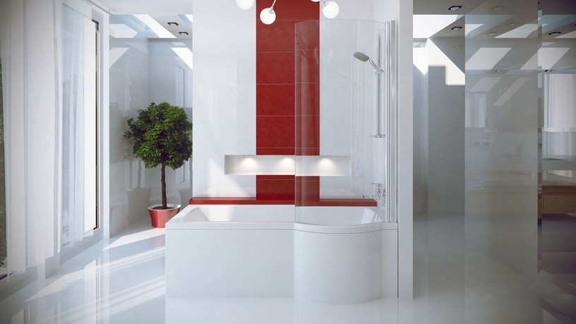 Ванна Besco Inspiro 170 Right, 1700 мм x 700 мм x 550 мм, правосторонняя