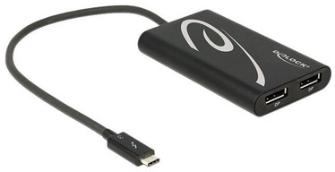 Delock Adapter Thunderbolt to 2 x DisplayPort Black