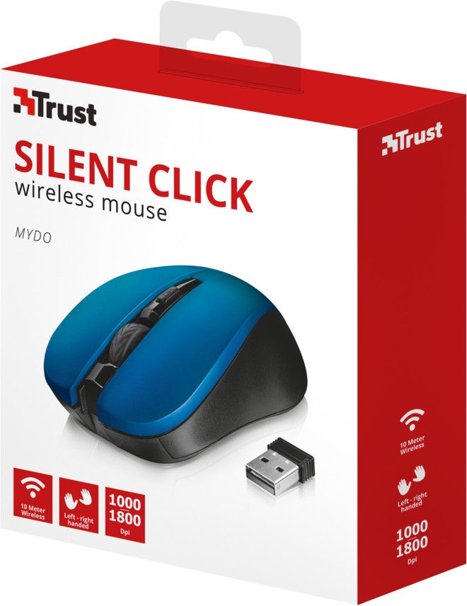 trust mute silent click wireless mouse