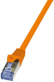 LogiLink CAT 6a S/FTP Cable Orange 0.5m