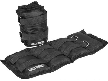 Gorilla Sports Wrist/Ankle Weights 2x2kg Black