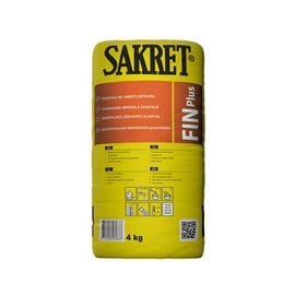 Сухая шпаклевочная смесь Sakret FIN plus, ремонтный, 4 кг