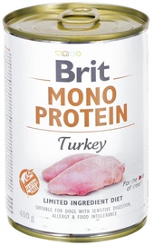 Влажный корм для собак (консервы) Brit Mono Protein Turkey 400g