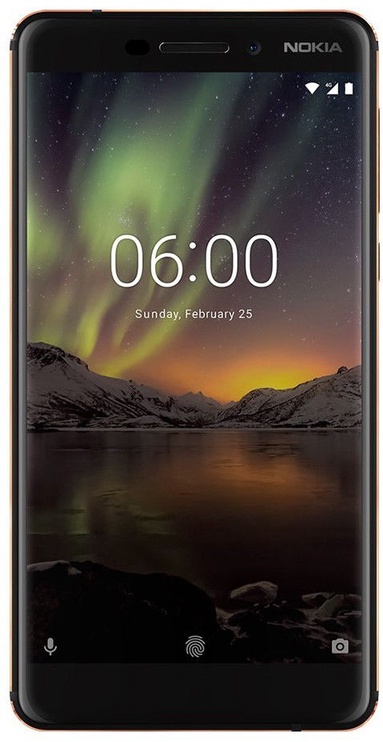 Мобильный телефон Nokia 6, черный, 3GB/32GB