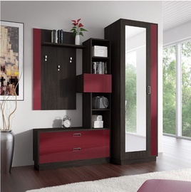 Idzczak Meble Zac Hallway Unit Oak/Red