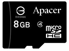 Apacer 8GB Micro SDHC Class4