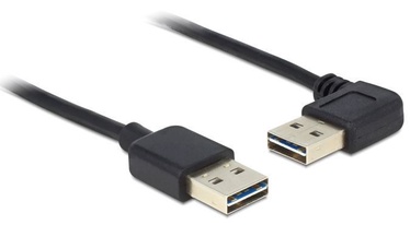 Delock Cable Angled USB / USB Black 0.5m