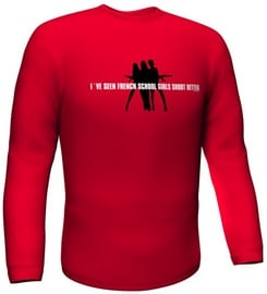 Krekls ar garām piedurknēm GamersWear Schoolgirls Longsleeve Red L