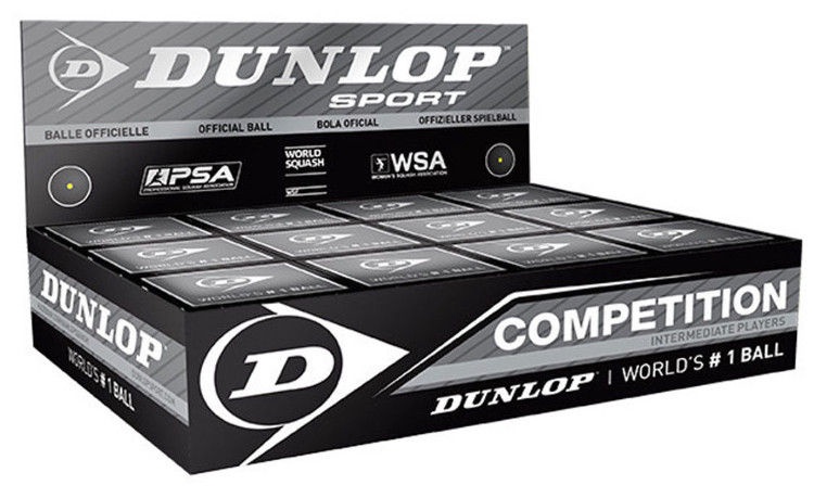 Мячики Dunlop Competition, 12 шт.