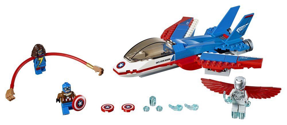 lego 76076 marvel super heroes captain america jet pursuit