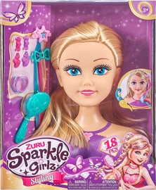 Голова куклы с аксессуарами Zuru Sparkle Girlz Styling, 23 см