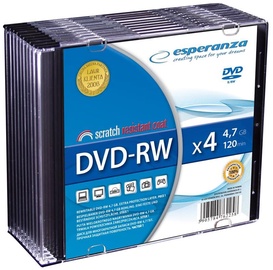 Esperanza 1012 DVD-RW 4x 4.7GB Slim Jewel Case 10 pcs