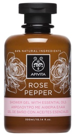 Apivita Rose Pepper 300ml Shower Gel