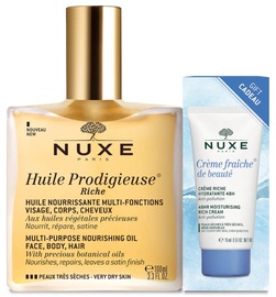 Nuxe Huile Prodigieuse Riche Nourishing Oil 100ml + 15ml Moisturising Rich Cream