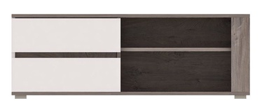 TV staliukas WIPMEB Ares AS1 Oak/White High Gloss, 1100x450x430 mm