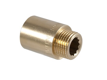 Удлинитель TDM Brass 110, 1/2 дюйма - внешняя резьба / 1/2 дюйма - внутренняя резьба, 1/2" x 40mm
