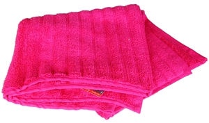 Verners Frotee Lines Pattern 50x100cm Pink