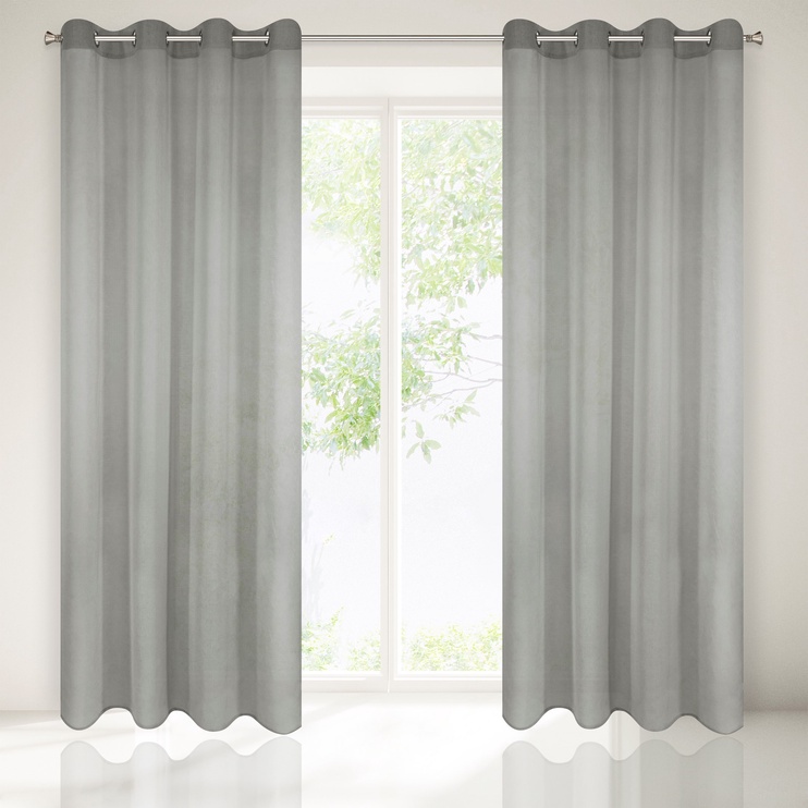 Дневные шторы Ester, серый, 140 см x 250 см