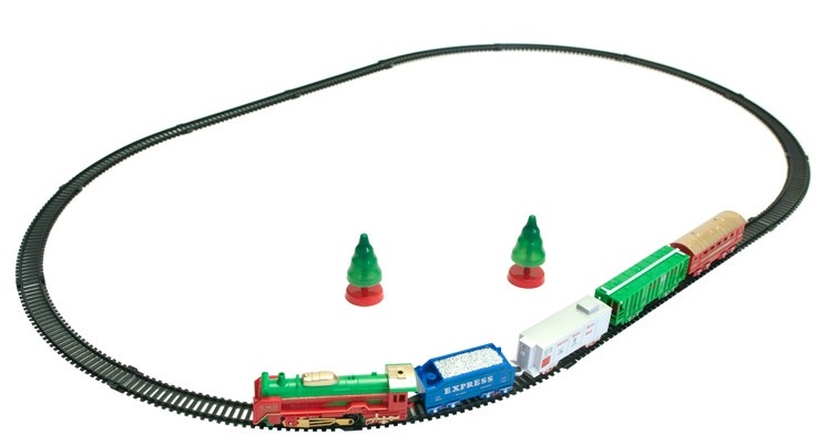 merry christmas train set