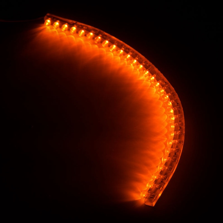 LED juostelė su priklijuojamu tvirtinimu Lamptron, oranžinė