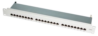LogiLink Patch Panel for Cat6 STP 24 ports Grey