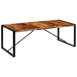 Söögilaud VLX Solid Sheesham Wood 247410, pruun, 2200 mm x 1000 mm x 750 mm