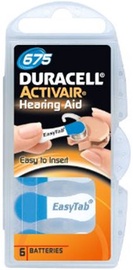 Duracell Activeair DA675 Hearing Aid Battery 6x