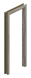 Дверная коробка, 210.8 см x 64.4 см x 12 см, левосторонняя, сибирский дуб