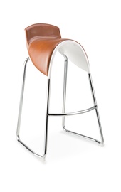 Halmar H-71 Bar Stool White/Light Brown