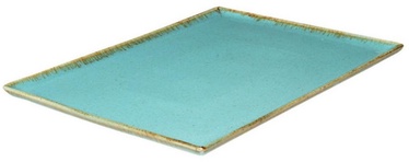 Porland Seasons Serving Plate 35x26.2cm Turquoise