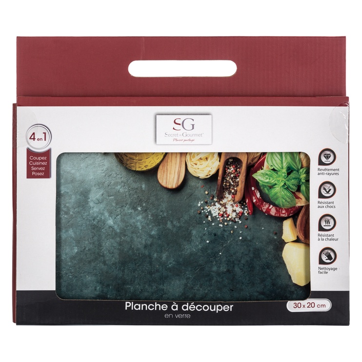 Lõikelaud Secret de Gourmet Italy 146541B, mitmevärviline, 300 mm x 200 mm