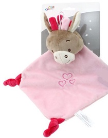 Axiom Cuddly Toy With Rattle Milus Donkey Pink 19x19cm