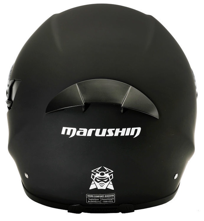 Motocikla ķivere Marushin, M (57-58 cm), melna